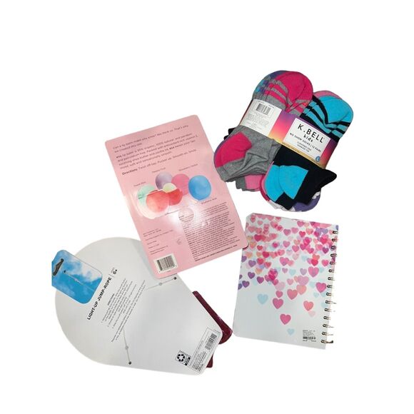 EOS lip balm 5 pack girls Claires kids 12 pc socks gift set lot stocking stuffer - Picture 6 of 7